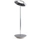 Royyo 17.4 inch 11.00 watt Chrome with Oxford Felt Desk Lamp Portable Light